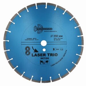Диск алмазный отрезной 350x25,4x12 Trio Diamond Лазер бетон 380350