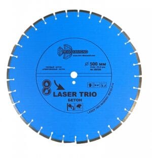 Диск алмазный отрезной 500x25,4x12 Trio Diamond Лазер бетон 380500