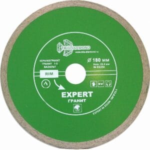 Диск алмазный отрезной 180x25,4 Сплошной Эксперт Гранит hot press EG354