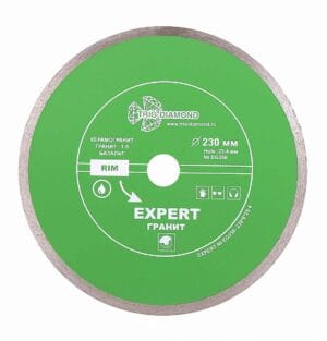 Диск алмазный отрезной 230x25,4 Сплошной Эксперт Гранит hot press EG356