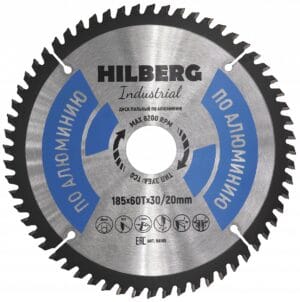 Диск пильный Hilberg Industrial Алюминий 185x30/20x60Т HA185