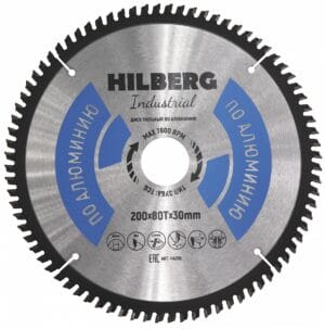 Диск пильный Hilberg Industrial Алюминий 200x30x80Т HA200