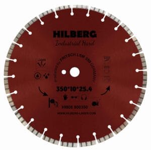 Диск алмазный отрезной 350x25,4x12 Hilberg Industrial Hard HI808