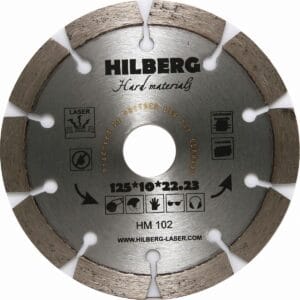 Диск алмазный отрезной 125x22,23 Hilberg Hard Materials Лазер HM102