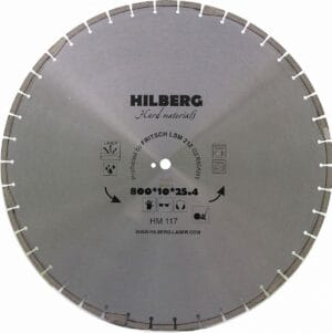Диск алмазный отрезной 800x25,4x12 Hilberg Hard Materials Лазер HM117