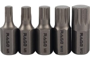 Биты автомобильные SPLINE М5,6,8,10,12 30 мм 5шт RAGE by VIRA
