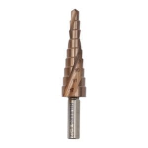 Сверло ступенчатое по металлу 4-12мм (9ступ) Hilberg (Р6М5) HSS-COBALT, ST0412