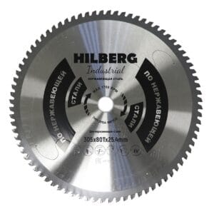 Диск пильный Hilberg Industrial Нержавеющая Сталь 305×25,4×80Т HSF305