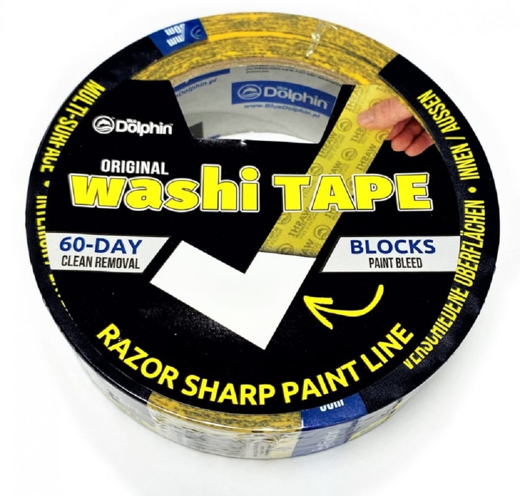 Лента малярная BLUE DOLPHIN Washi 30мм х 50м (300-1-02)