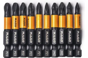 Набор бит магнитных PH+PZ x 50 мм 10 шт By VIRA RAGE 554191