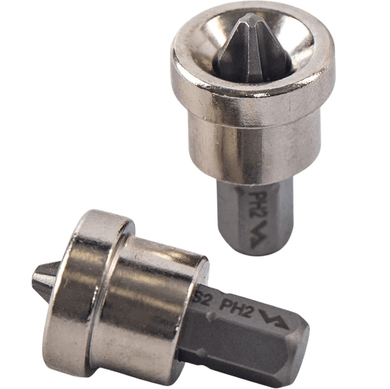 Биты магнитные с ограничителем PH2 25 мм 2 шт VIRA 554505