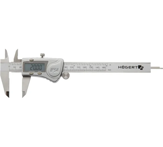 Электронный штангенциркуль HOEGERT TECHNIK 150 мм, BMC HT4M274 — изображение 4