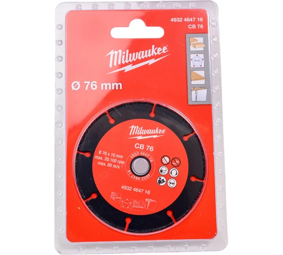 Диск по дереву и пластику, 76х10 мм Milwaukee 4932464716