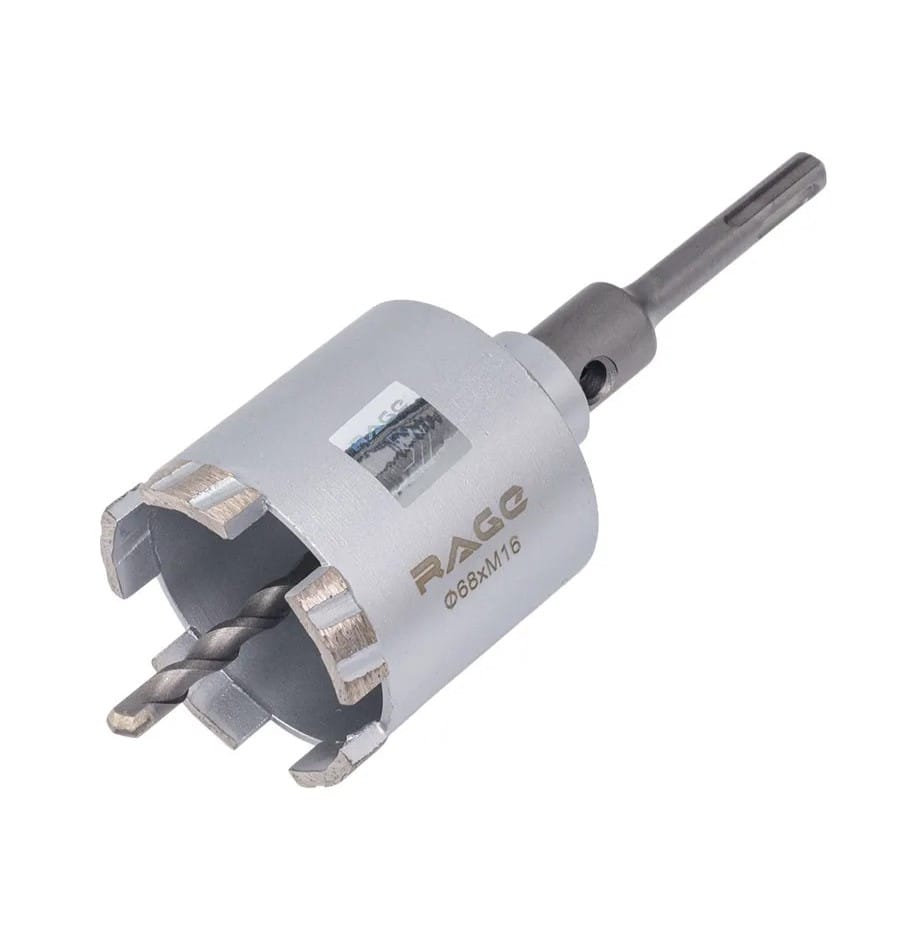 Коронка алмазная по бетону 68 мм с верхним пылеотводом RAGE 559551