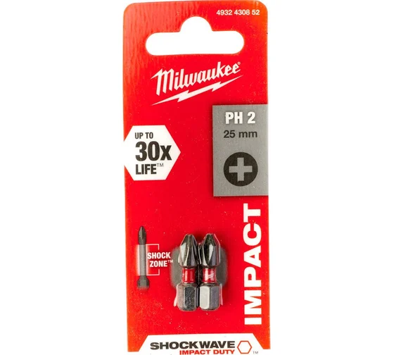 Бита PH2 x 25 мм - 2 шт Milwaukee 4932430852 — изображение 4
