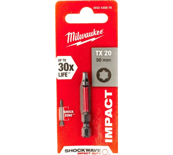 Бита SHOCKWAVE (TX20; 50 мм) Milwaukee 4932430876 — изображение 4