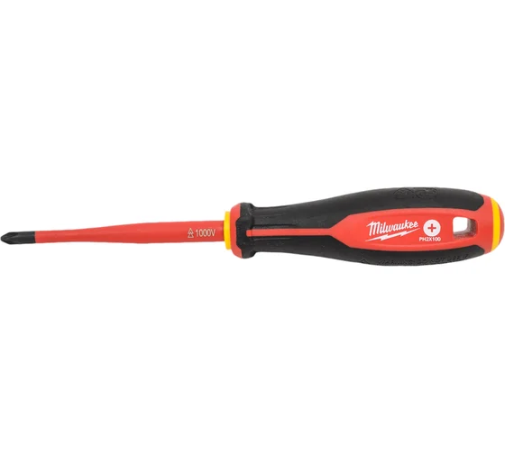 Трехгранная отвертка Milwaukee изолированная VDE PH2x100 4932478722
