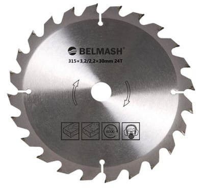 Диск пильный по дереву 315x30 мм 24 зуба БЕЛМАШ