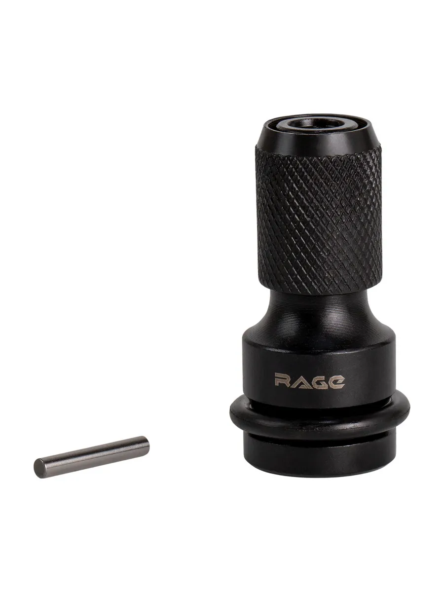 Адаптер RAGE для гайковерта 1/2" на 1/4" HEX 50 мм ударный переходник для бит 554382 — изображение 6