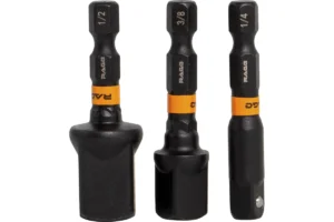 Набор адаптеров ударных торсионных для торцевых головок 3 шт RAGE 554903