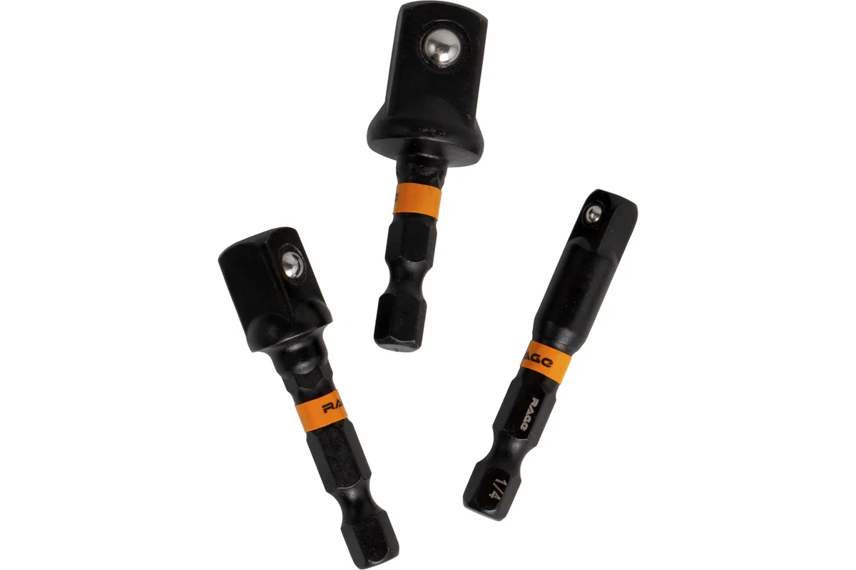 Набор адаптеров ударных торсионных для торцевых головок 3 шт RAGE 554903 — изображение 4