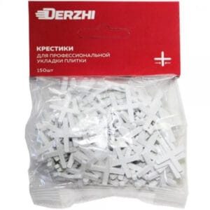Крестики для кафеля Derzhi, пластик, 3,0 мм, 150 шт, 383-02-30