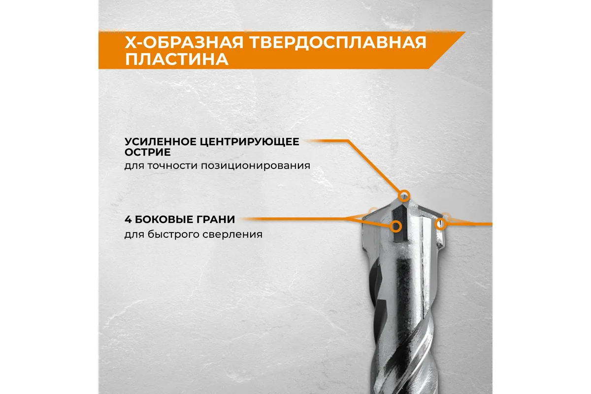 Набор буров по бетону RAGE 5,6,8,10x160 SDS-plus Quadro-X 564544 — изображение 9