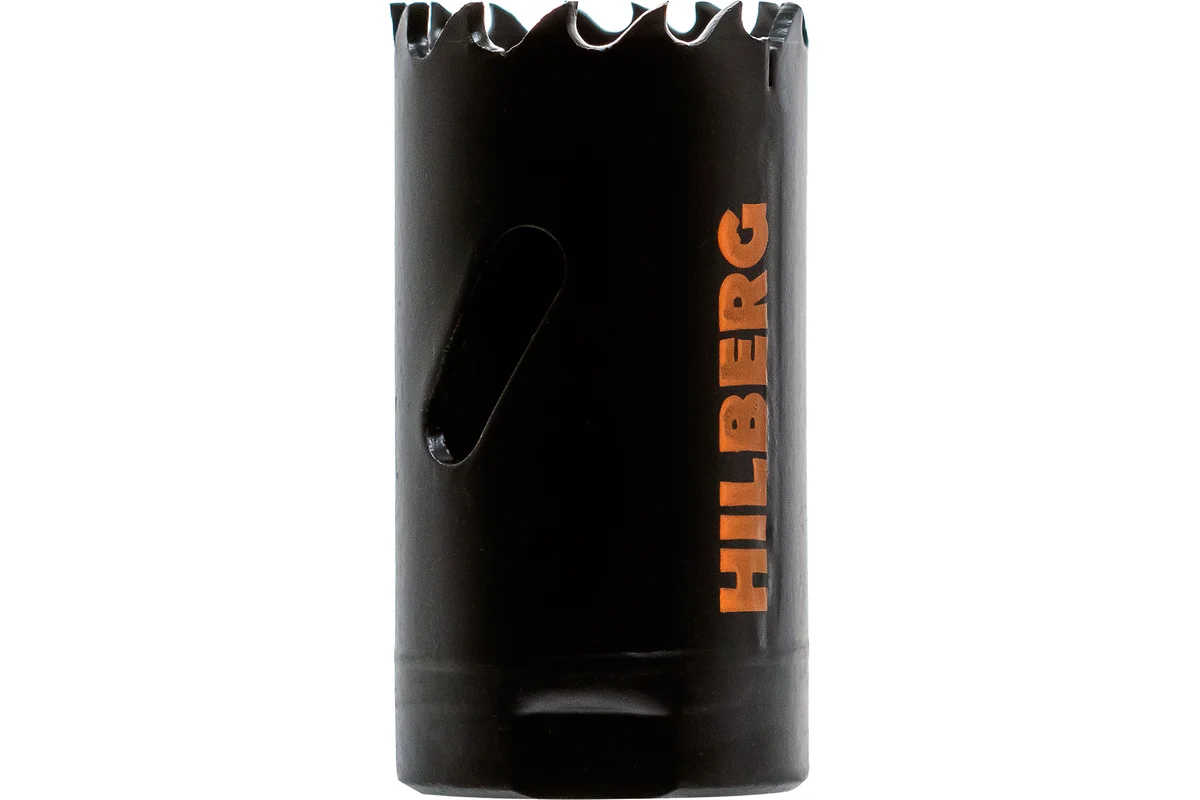 Коронка биметаллическая по металлу HILBERG 27мм, крупный зуб, Bi-Metal Cobalt 8% (М42) CML027