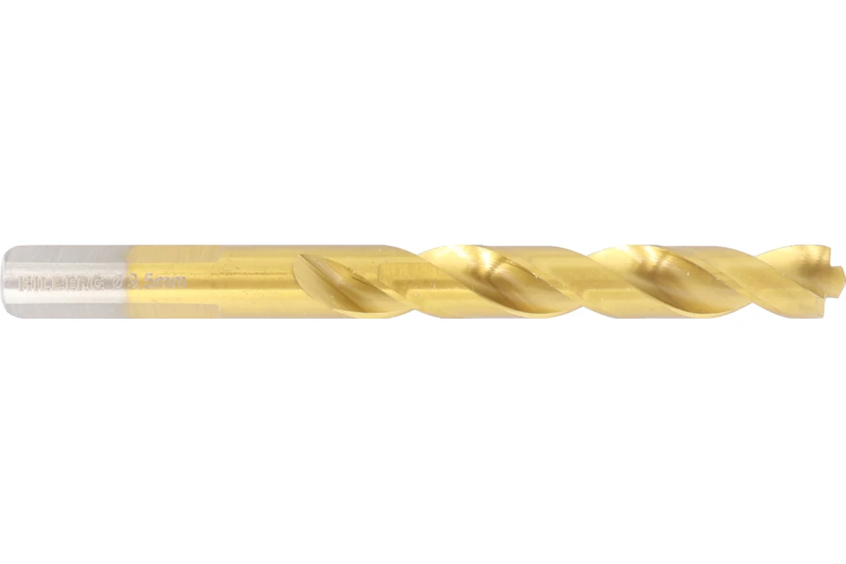 Сверло кобальтовое по металлу Hilberg 9.5×125(81) мм Cobalt TOP CO095