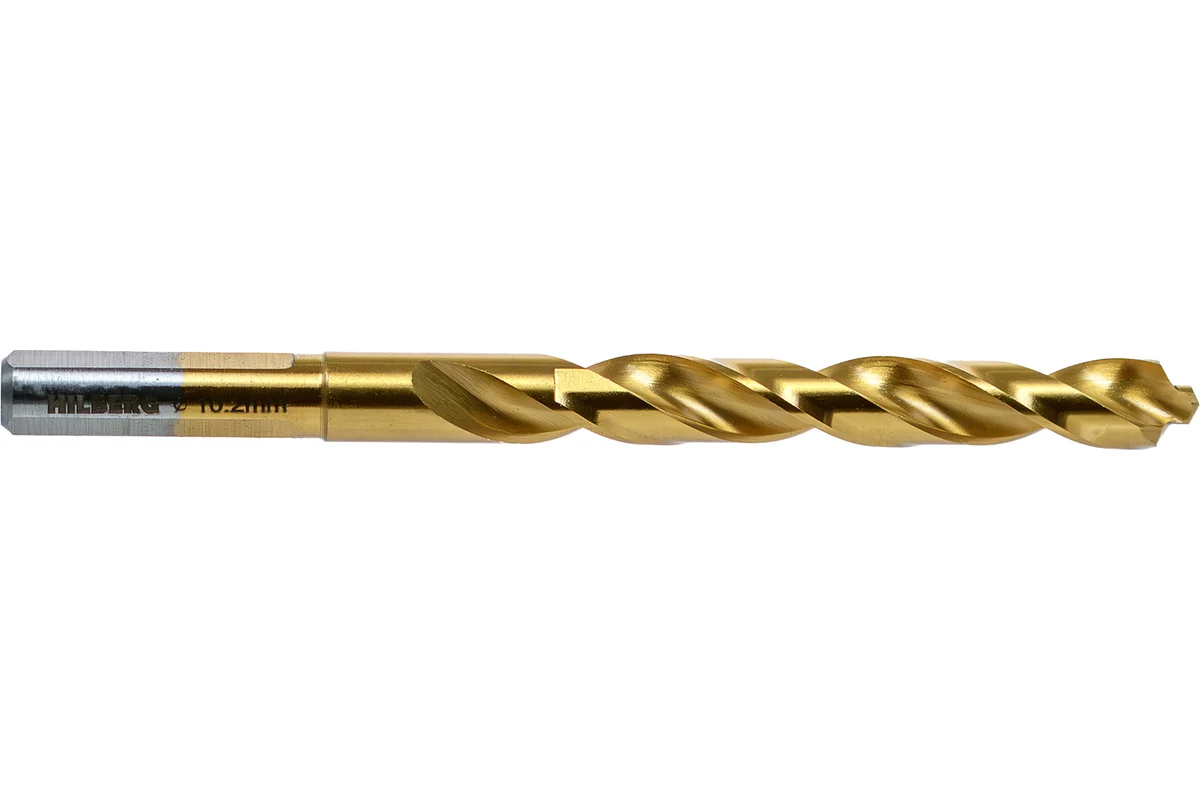 Сверло по металлу Hilberg 10.2х133(87)мм Cobalt 5% TOP CO102